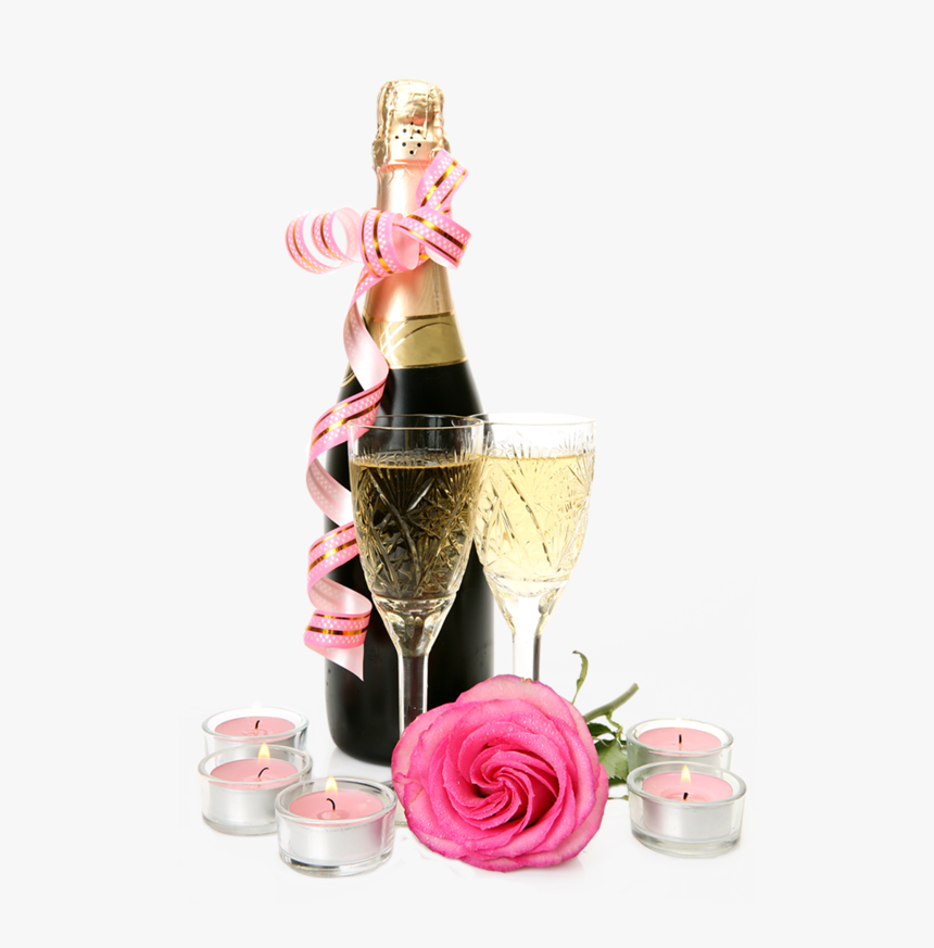 Champagne Bottle Pink Png, Transparent Png, Free Download