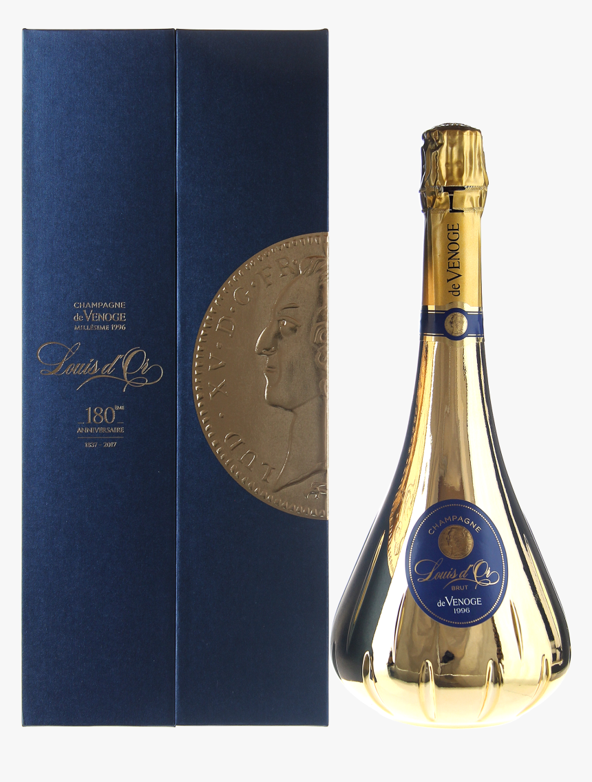 1996 Champagne Louis D"or"
 Title="1996 Champagne Louis - Glass Bottle, HD Png Download, Free Download