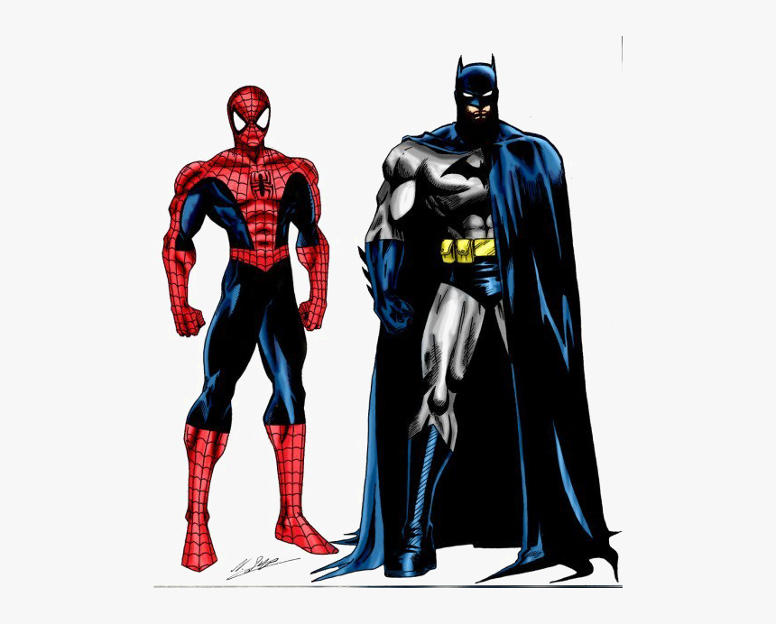 Batman Png Photo - Bat Man And Spider Man, Transparent Png, Free Download