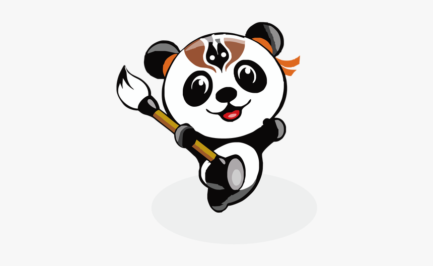 Giant Panda Cartoon - 熊猫, HD Png Download, Free Download
