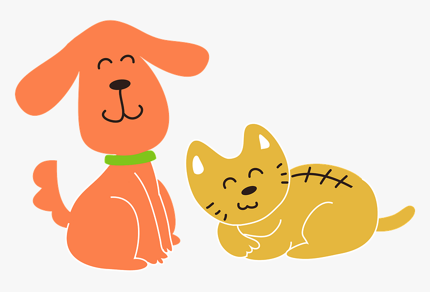 Dog Cat Animal Clipart 犬 と 猫 イラスト Hd Png Download Kindpng