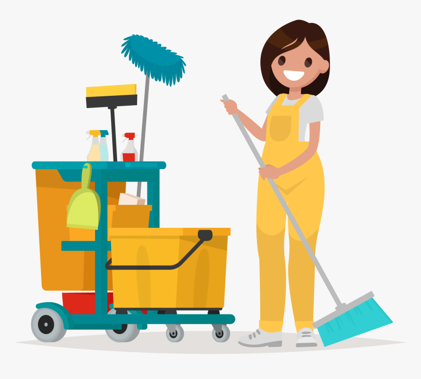 Janitor Clipart Cleaner, Janitor Cleaner Transparent - Cleaner Clipart, HD Png Download, Free Download