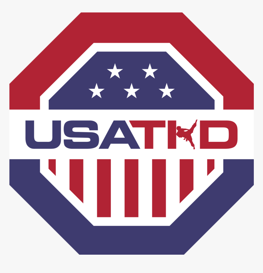 Transparent Usa Outline Png - Usa Taekwondo Logo, Png Download, Free Download