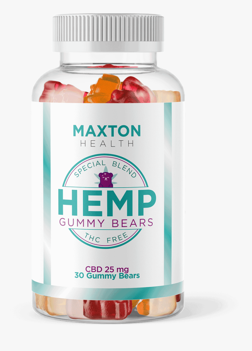 Maxton Health Premium Hemp Oil Gummy Bears Thc Free - Gomas De Vitaminas, HD Png Download, Free Download