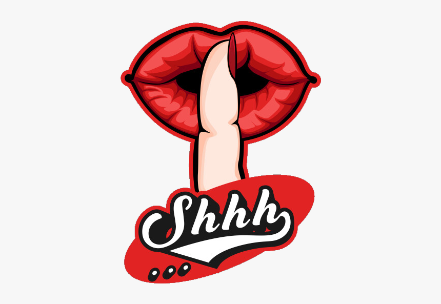 #shhh
 #freetoedit - Lips Shhh, HD Png Download, Free Download