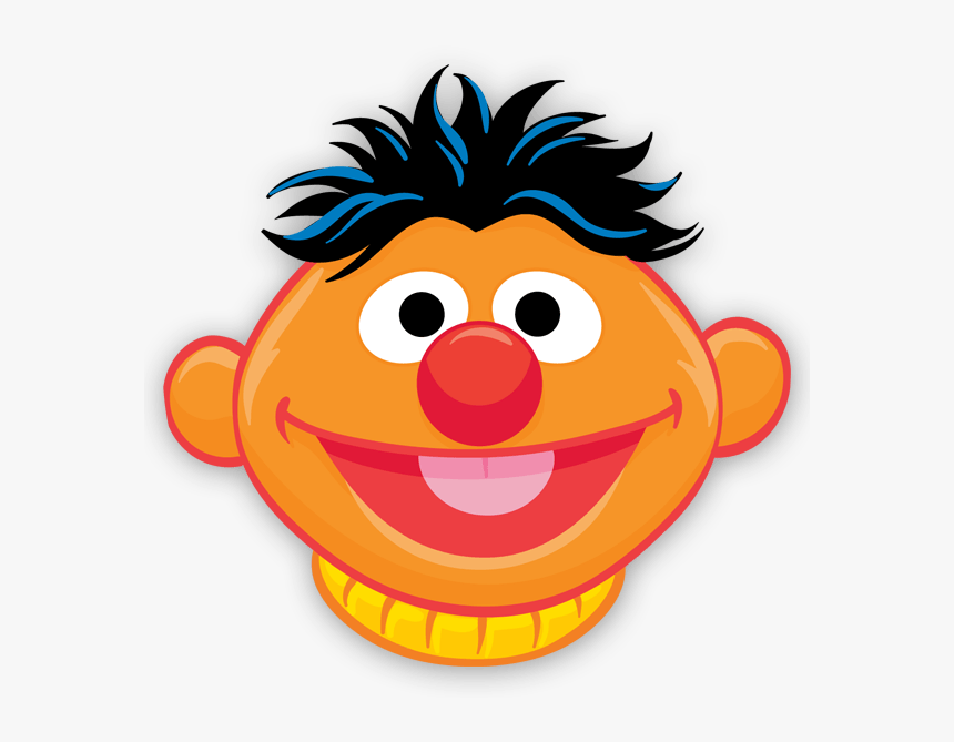 Stickers For Kids Ernie Zoe Sesame Street Characters - Ernie Face Sesame Street, HD Png Download, Free Download