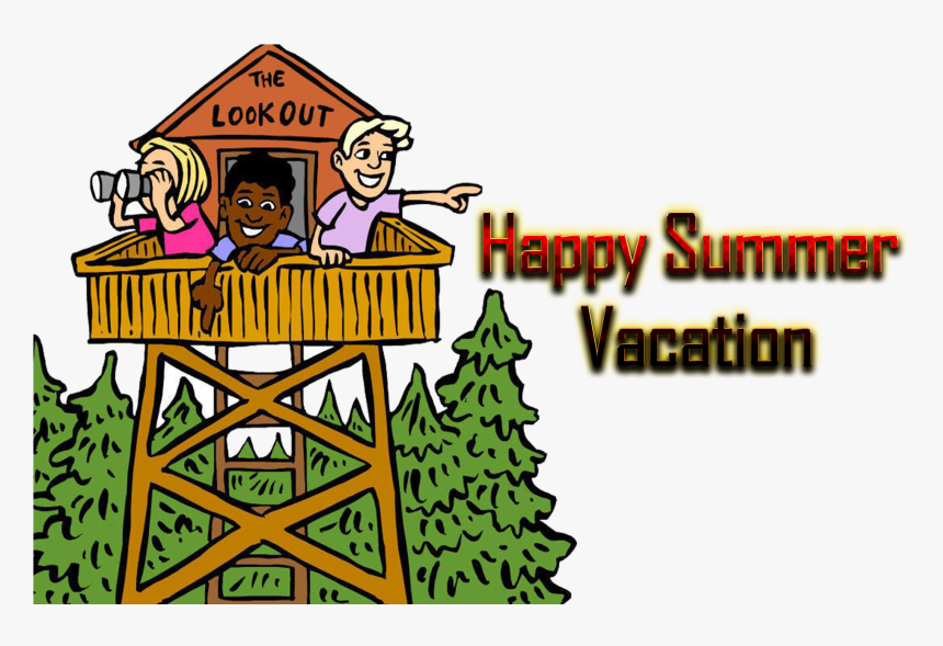 Happy Summer Vacation Png Free Background - Clip Art A Summer Camp, Transparent Png, Free Download