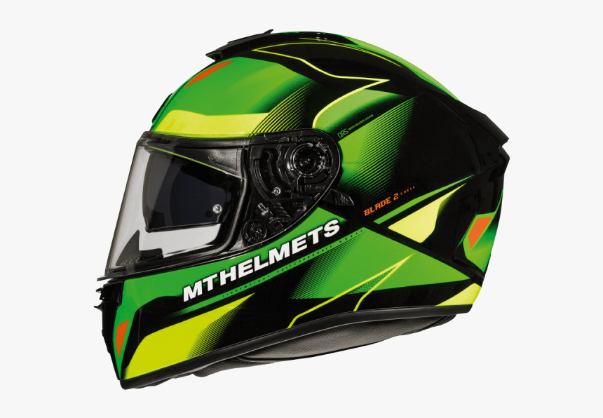 Casco Integral Mt Blade 2 Sv Fugue G3 Verde Flúor Brillo - Mt Blade 2 Helmets, HD Png Download, Free Download