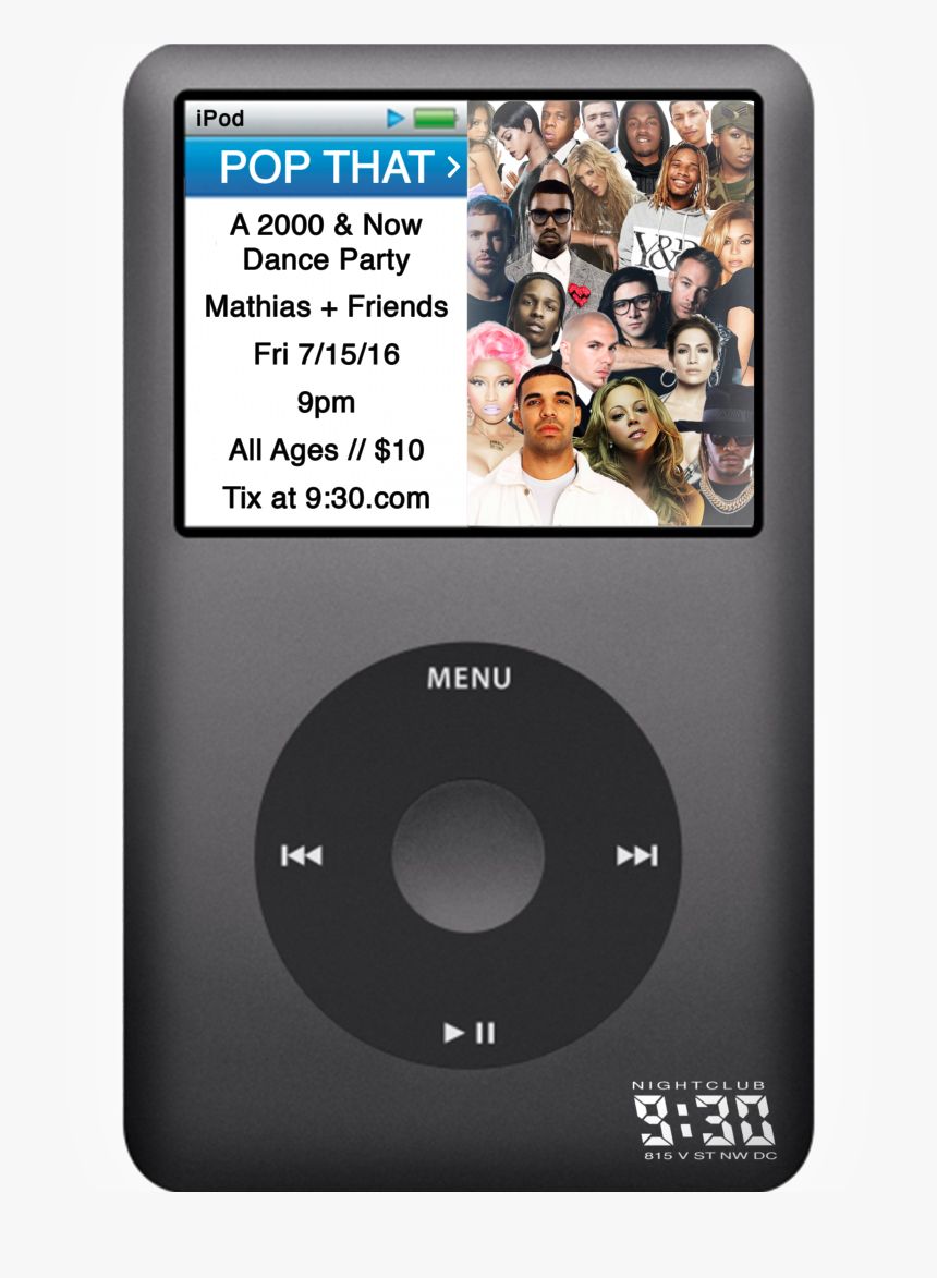 A 2000 & Now Dance Party W/ Mathias & Friends - Ipod Classic 160 Go, HD Png Download, Free Download