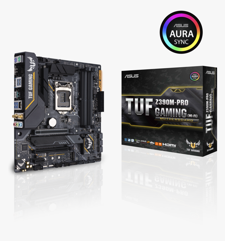 Designed For 9th Generation Intel® Core™ Processors, - Asus Tuf Z390m Pro Gaming Wi Fi, HD Png Download, Free Download