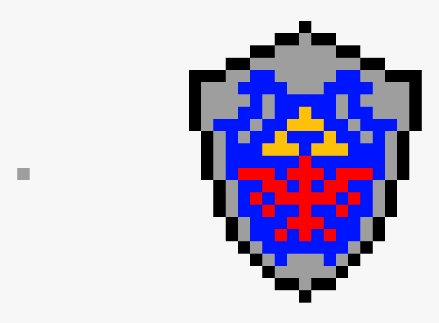 Hylian Shield Pixel Art , Png Download - Pixel Art Zelda Master Sword, Transparent Png, Free Download
