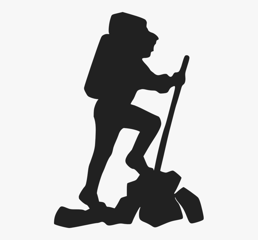 Hiker Backpacker Mountain - Hiker Clip Art, HD Png Download, Free Download