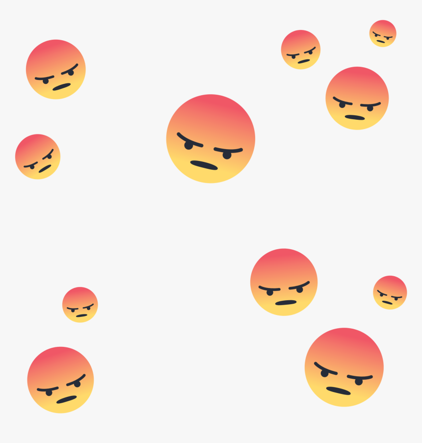 #angry #angryemoji #emoji #facebook #facebookemoji - Smiley, HD Png Download, Free Download