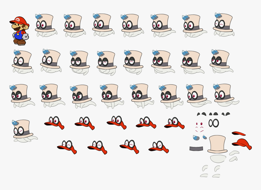 Click For Full Sized Image Cappy - Paper Mario And Cappy, HD Png Download, Free Download