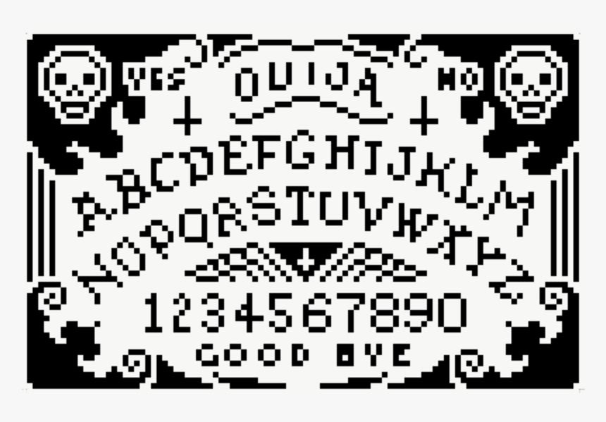 #ouija #dark #ouijaboard #goth #webcore #pixel #softcore - Illustration, HD Png Download, Free Download