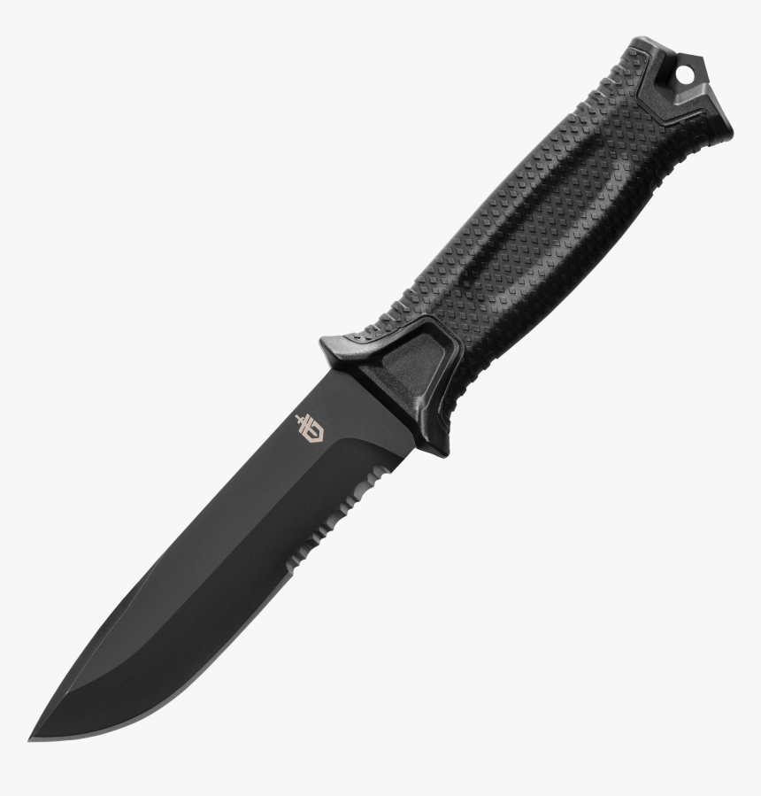Gerber Strongarm Partially Serrated Fixed Blade, Black - Gerber Strongarm Boot Knife, HD Png Download, Free Download