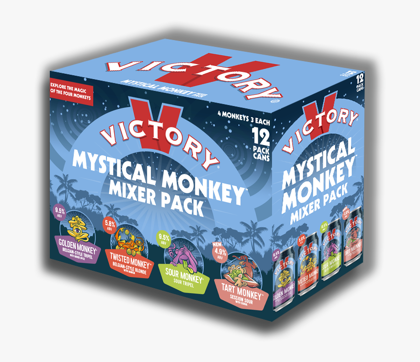 Victory Monkey 12 Pack - Carton, HD Png Download, Free Download