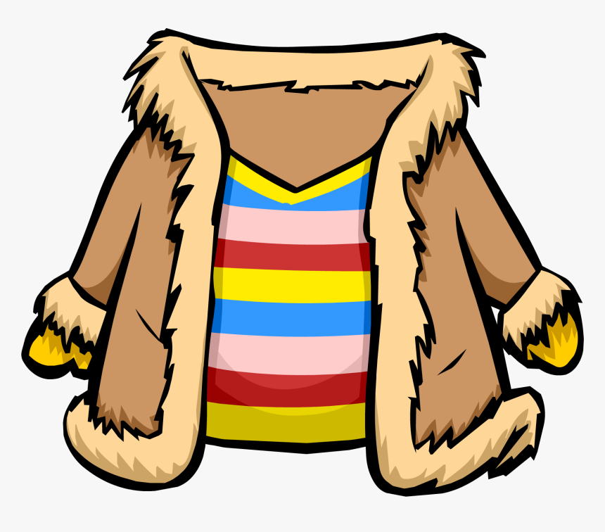 Club Penguin Rewritten Wiki - Fur Jacket Clipart Png, Transparent Png, Free Download