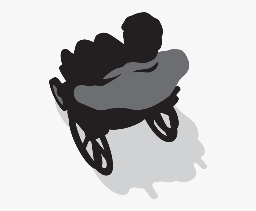 Person In A Wheelchair - Illustration, HD Png Download, Free Download