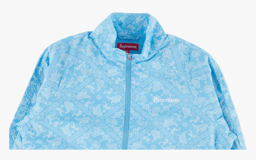 Supreme Bandana Coach Jacket, Transparent Png - Supreme Blue Bandana Track, Png Download, Free Download