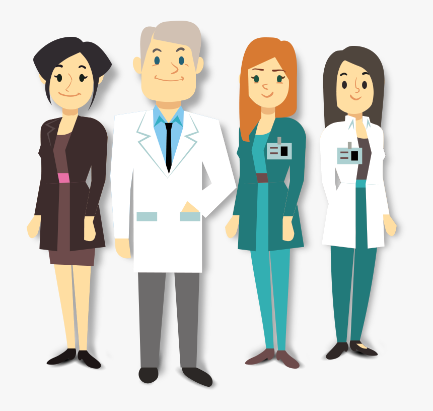 Dentist Team Cartoon, HD Png Download, Free Download