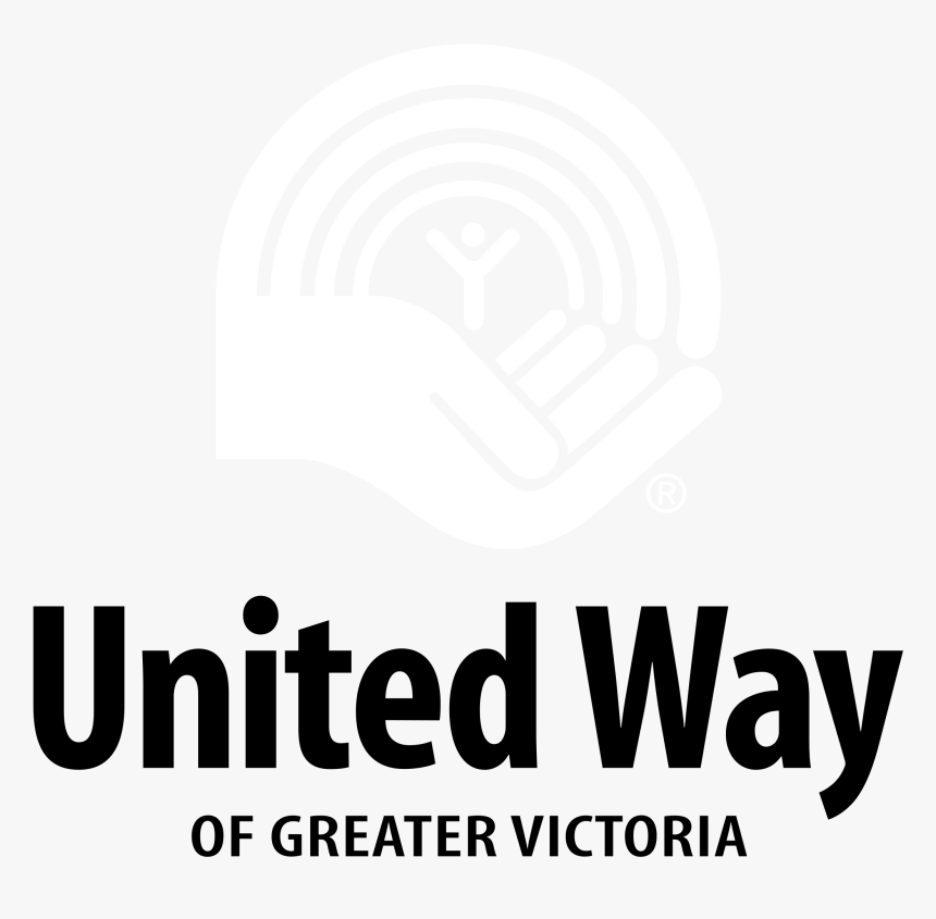 United Way Of Greater Victoria Logo Black And White - United Way Victoria, HD Png Download, Free Download
