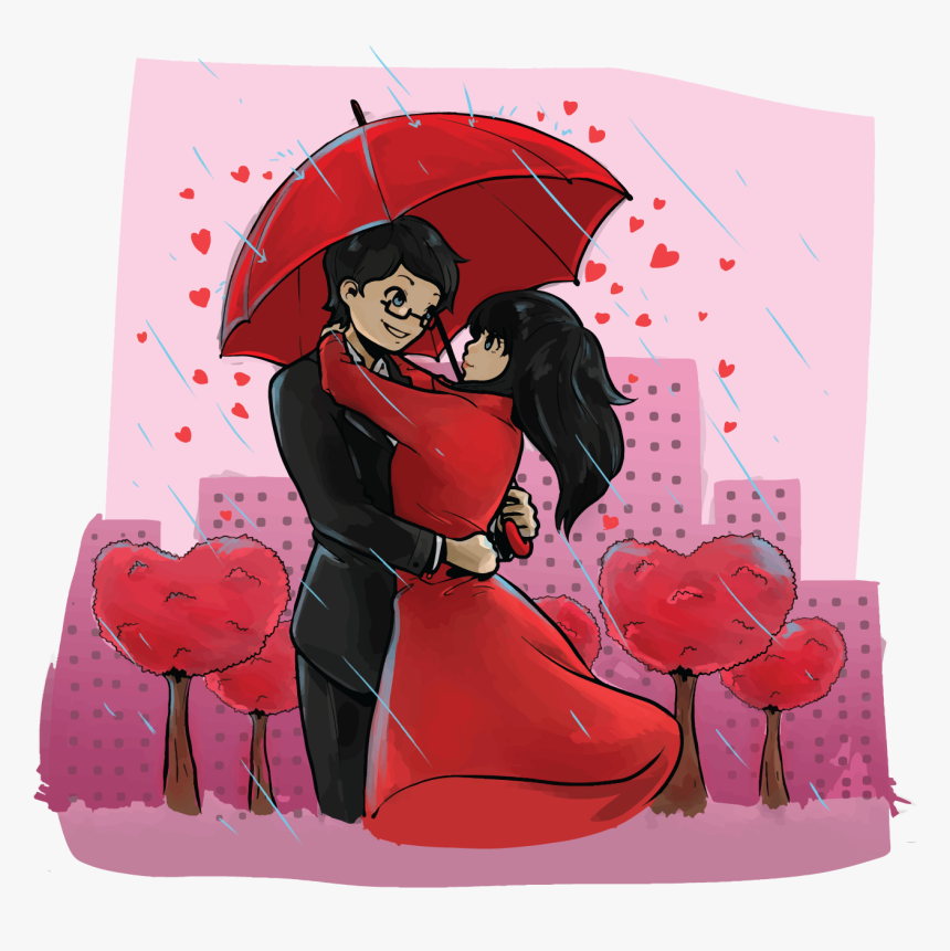 Creatures In Love Vector Illustration - Hug Day Wishes For Husband, HD Png Download, Free Download