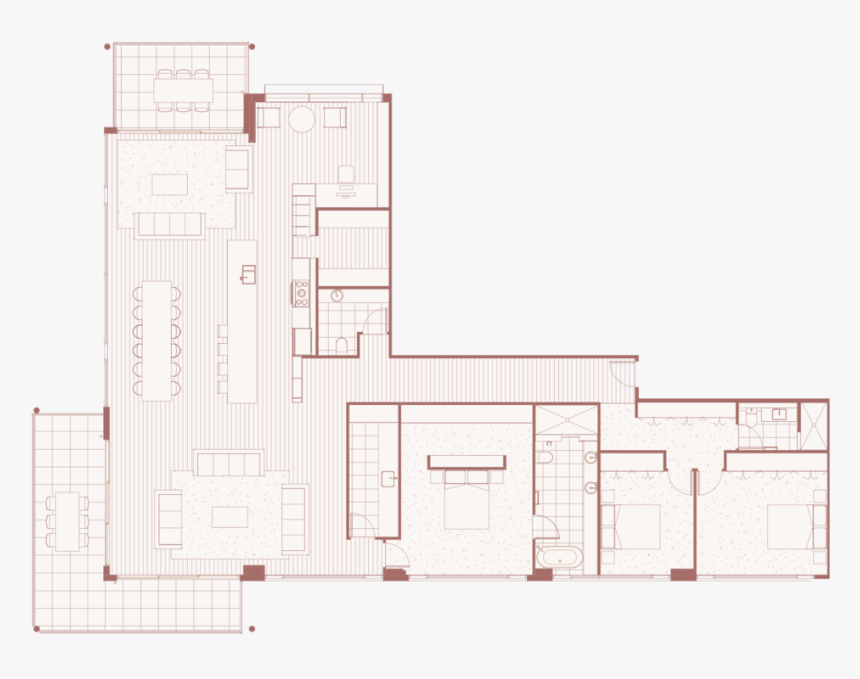 Apartment-3 - 01 - Floor Plan, HD Png Download, Free Download