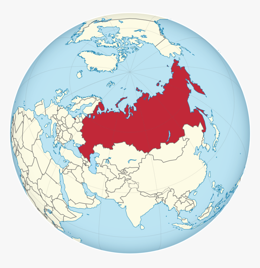 Russia On Globe Map, HD Png Download, Free Download