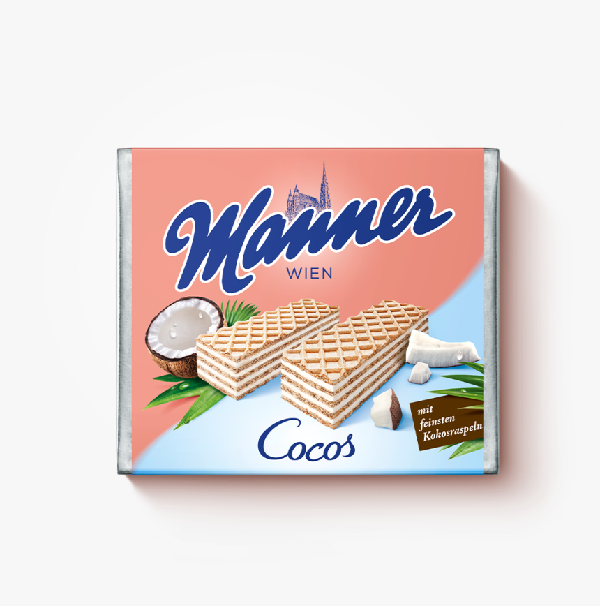 Manner Cocos Wafers 75g - Manner Schnitten, HD Png Download, Free Download