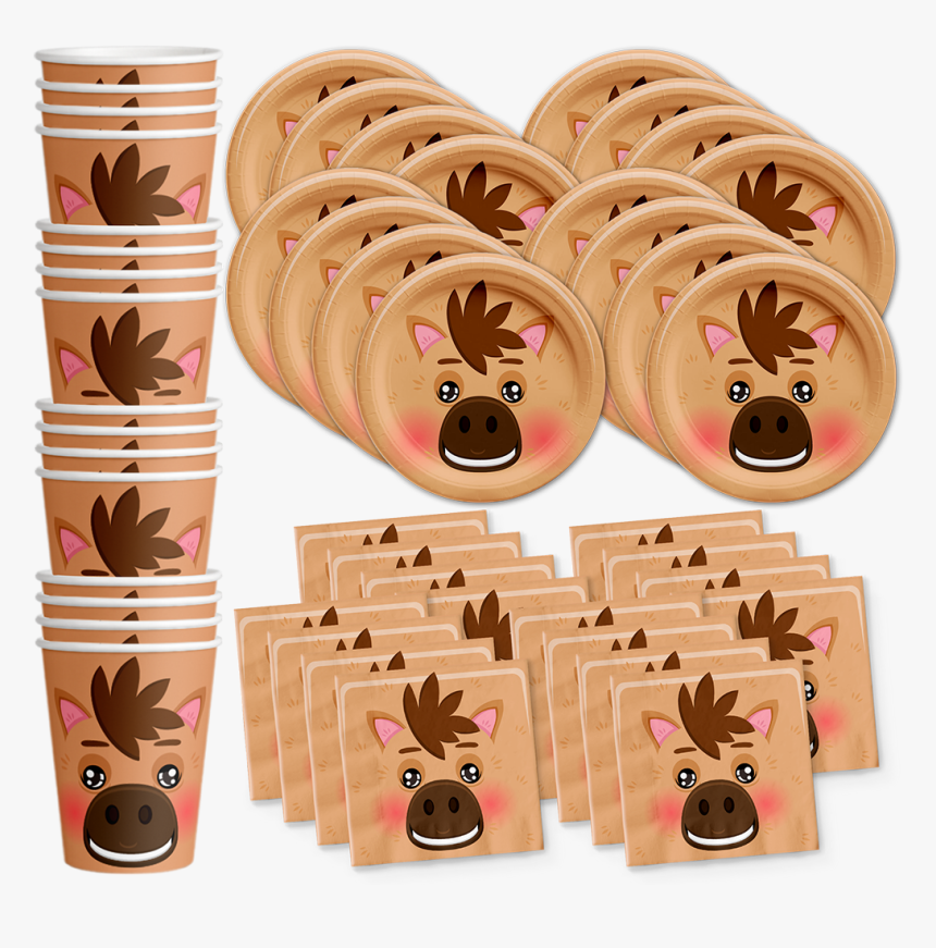 Horse Birthday Party Tableware Kit For 16 Guests - Birthday Galore, HD Png Download, Free Download