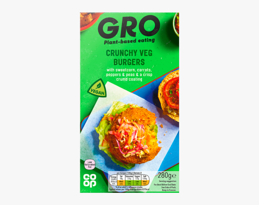 Crunchy Veg Burger Gro, HD Png Download, Free Download