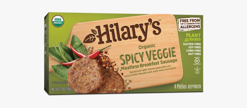 Hilary's Spicy Veggie Sausage, HD Png Download, Free Download