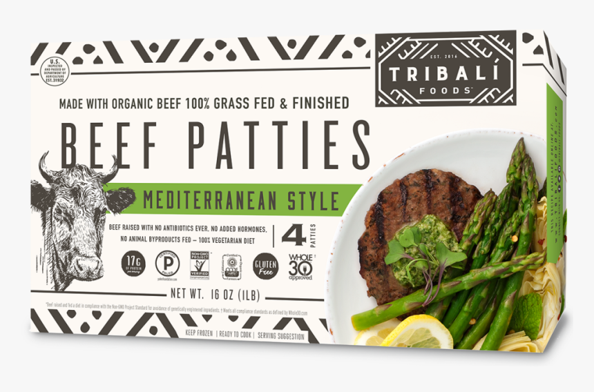 Mediterranean Style Beef - Tribali Beef Patties, HD Png Download, Free Download