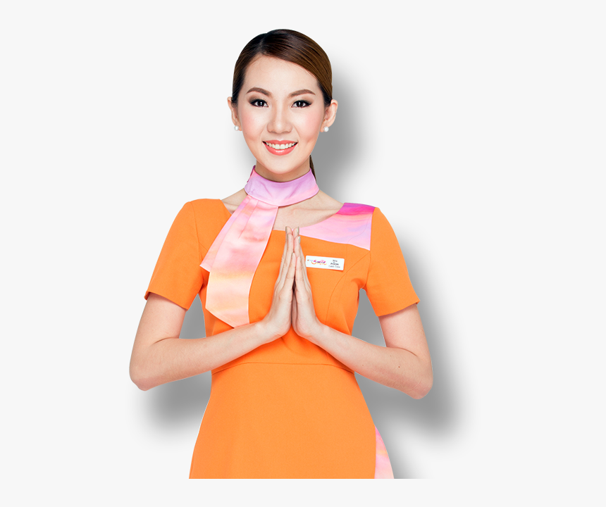 Thai Smile Air Hostess, Png Download - Air Hostess Png, Transparent Png, Free Download