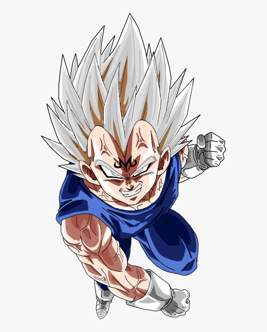 Majin Vegeta Ssj White , Png Download - Majin Buu Vegeta Png, Transparent Png, Free Download