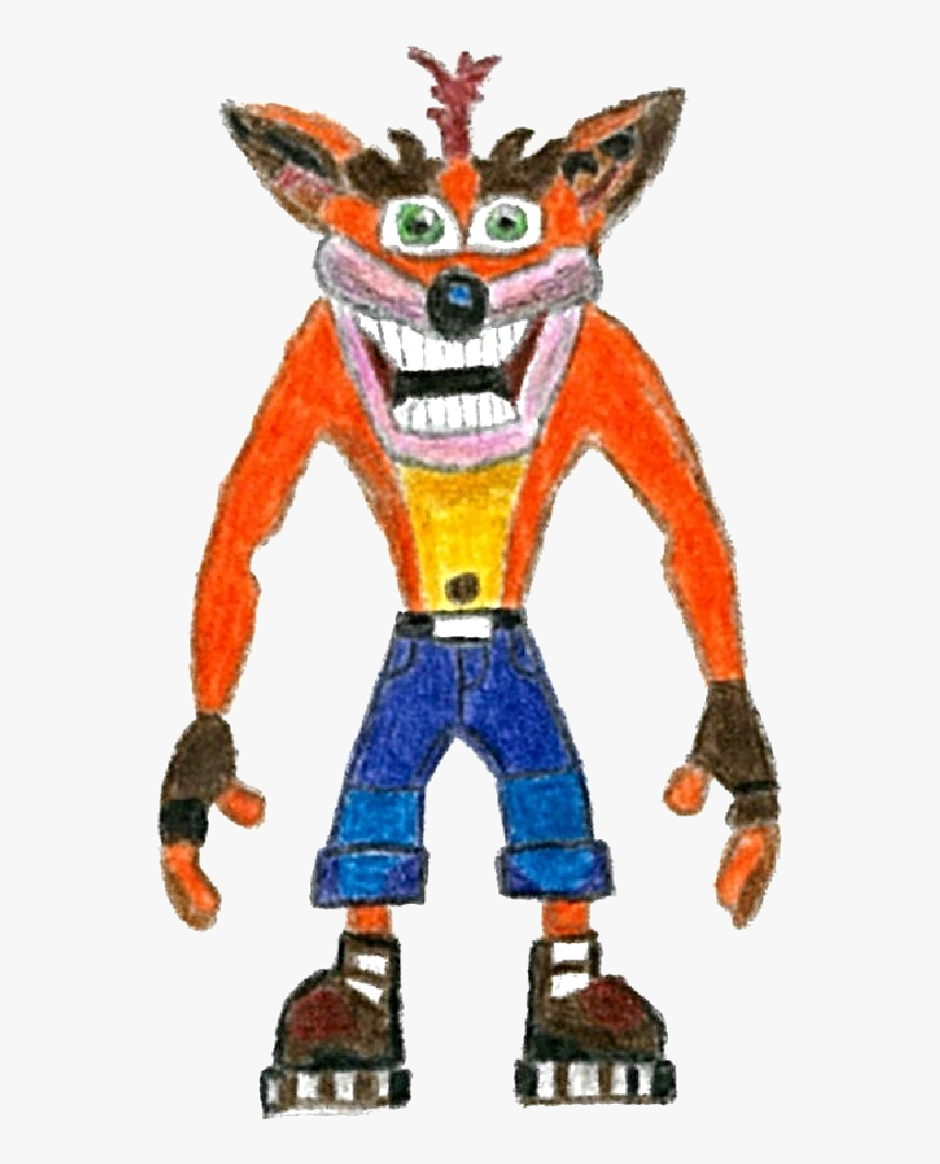 Crash Team Kart Racing Crash Bandicoot - Bandicoot Model Crash Bandicoot Front And Side View, HD Png Download, Free Download
