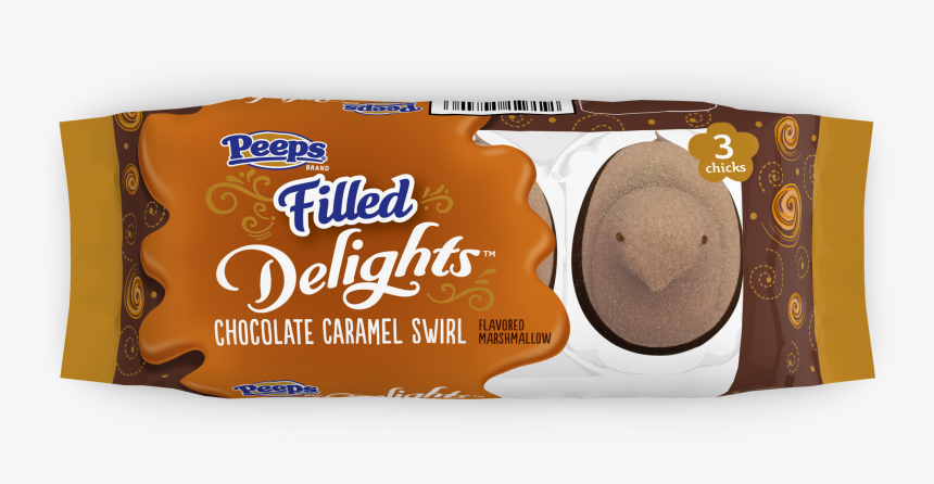 Chocolate Caramel Swirl Filled Peeps Delights Available - Chocolate Caramel Swirl Peeps, HD Png Download, Free Download