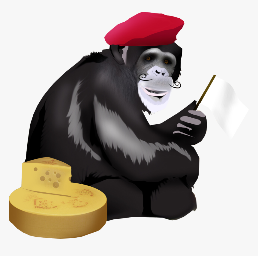 Ape Clipart Semblance - George Bush Cheese Eating Surrender Monkeys, HD Png Download, Free Download