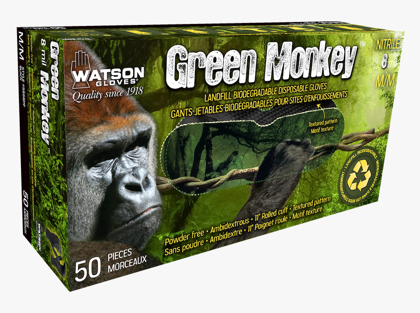 Watson Gloves Green Monkey, HD Png Download, Free Download