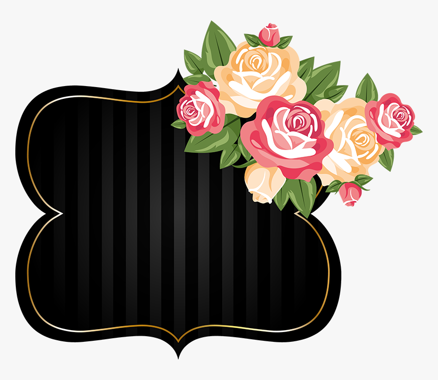 Transparent Chalkboard Background Png - Topper Bolo Floral Para Imprimir, Png Download, Free Download