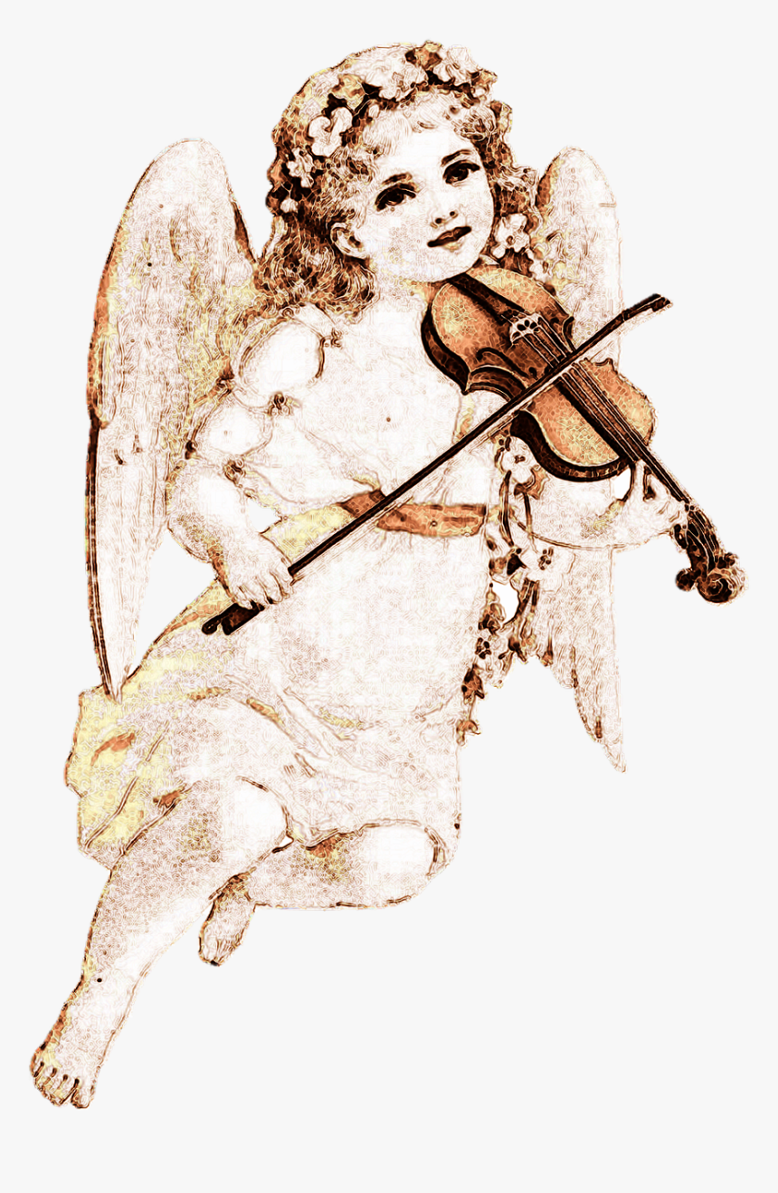 Heaven"s Orchestra , Png Download - Vintage Angel Transparent, Png Download, Free Download
