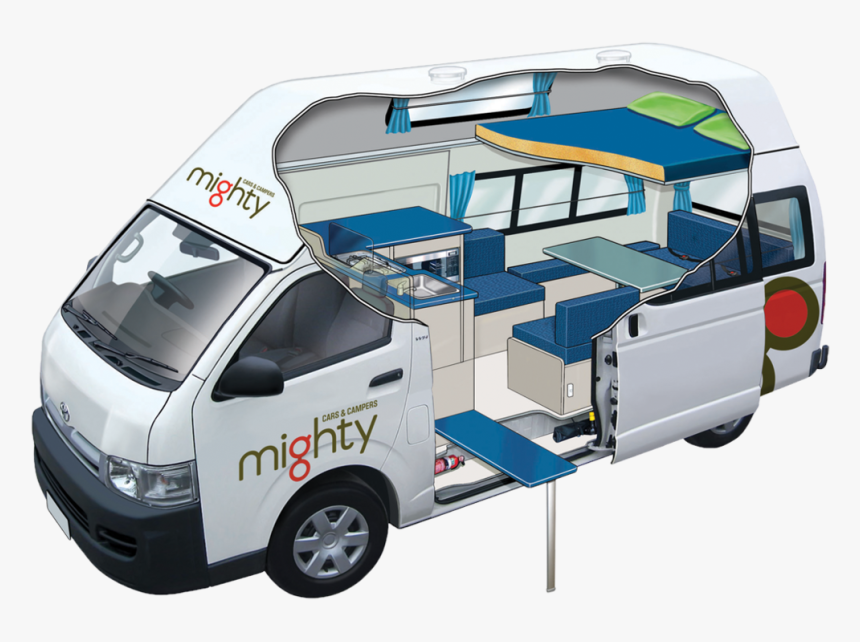 Mighty Camper 4 Berth - Mighty Double Down Campervan, HD Png Download, Free Download