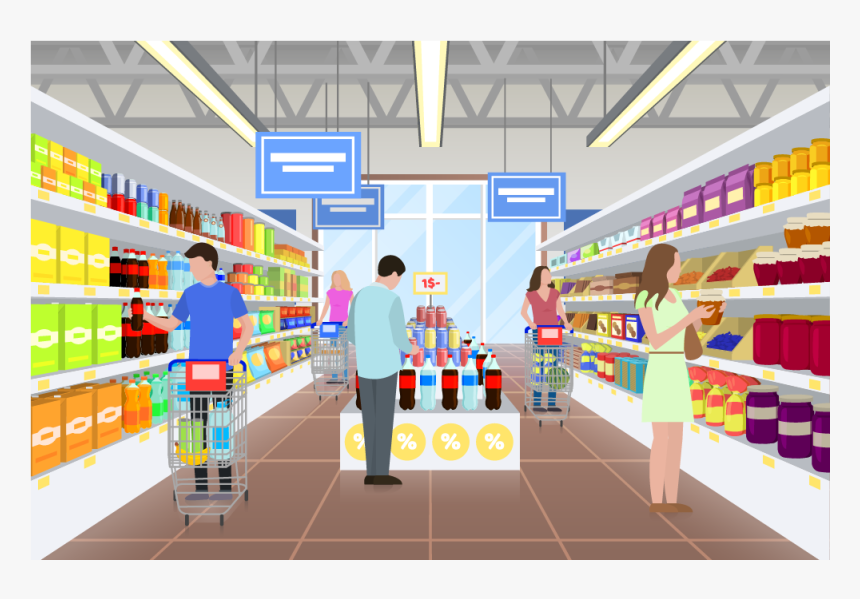 Inside Publix - People At The Supermarket, HD Png Download, Free Download