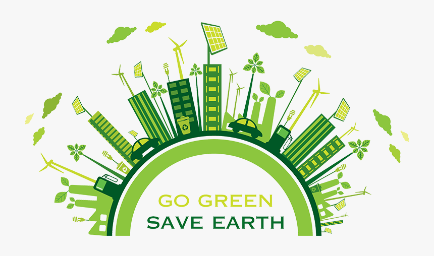 Reused A Facade Of Mine For This Quick Idea - Go Green Earth Png, Transparent Png, Free Download