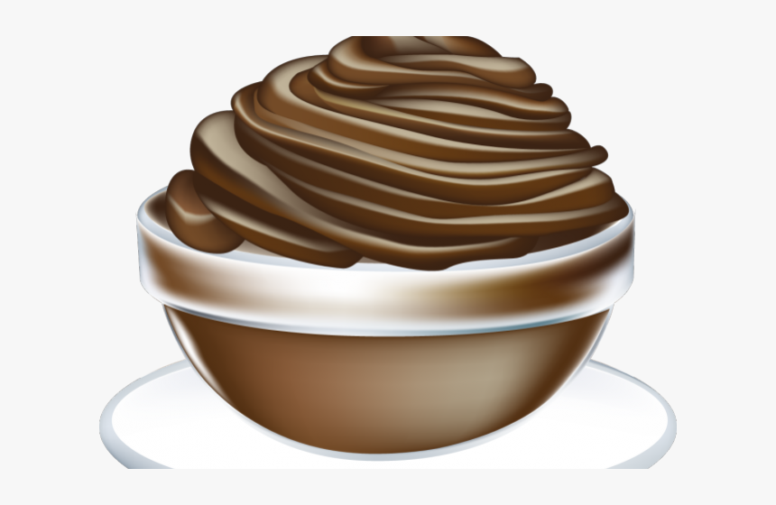 Dessert Clipart Hot Fudge Sundae - Pudding Clipart, HD Png Download, Free Download