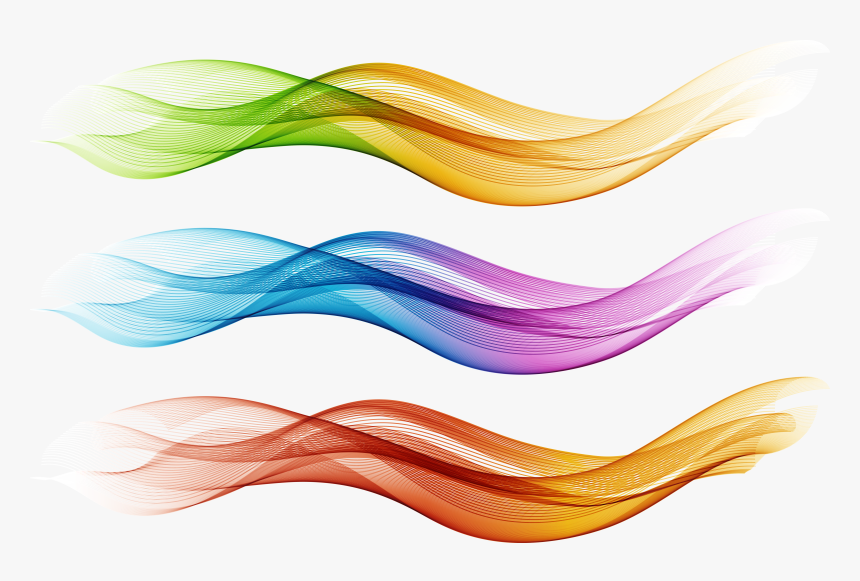 Transparent Elegant Lines Png - Transparent Color Wave Png, Png Download, Free Download