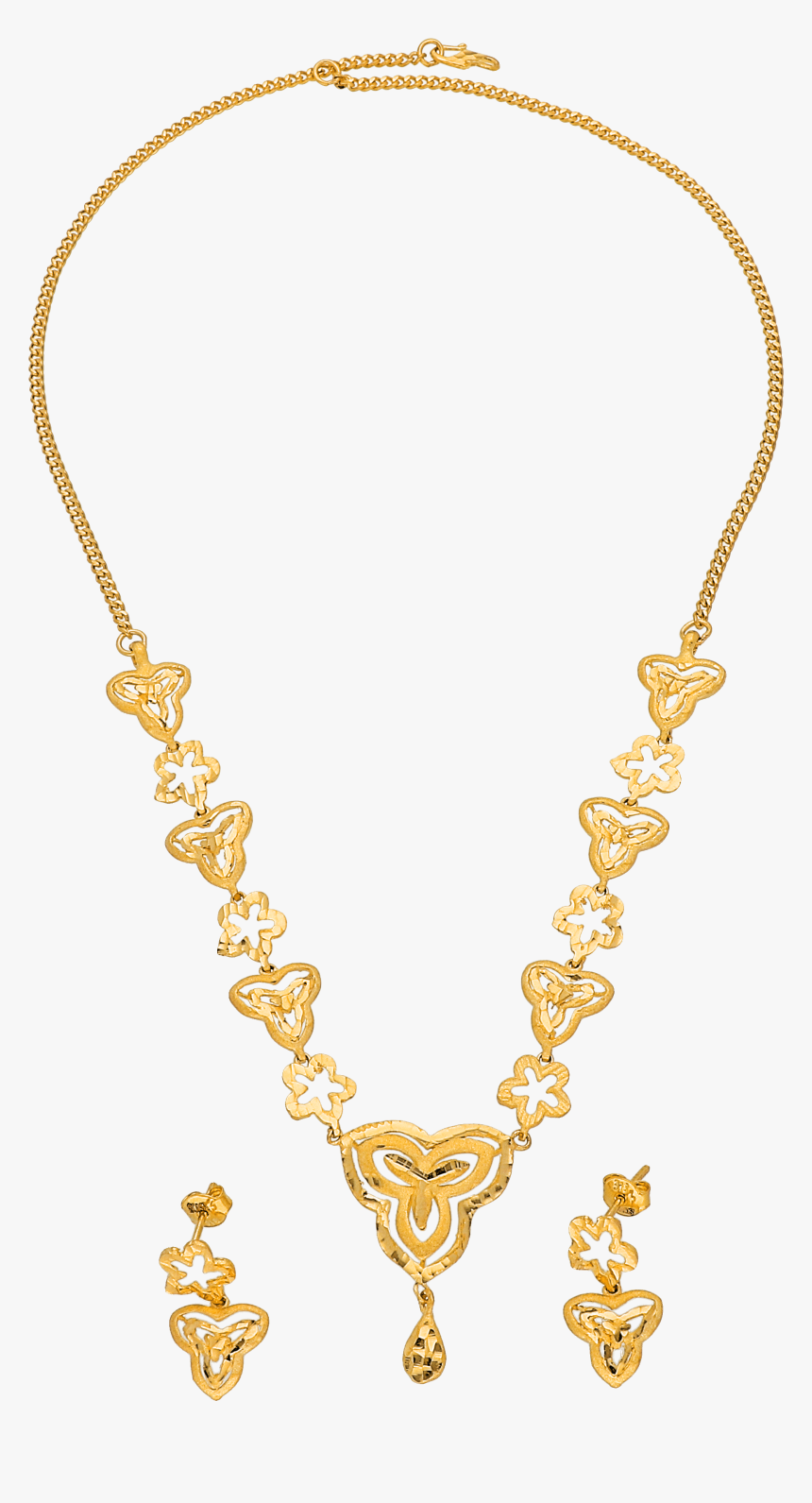 Gold Casting Necklace Set, HD Png Download, Free Download