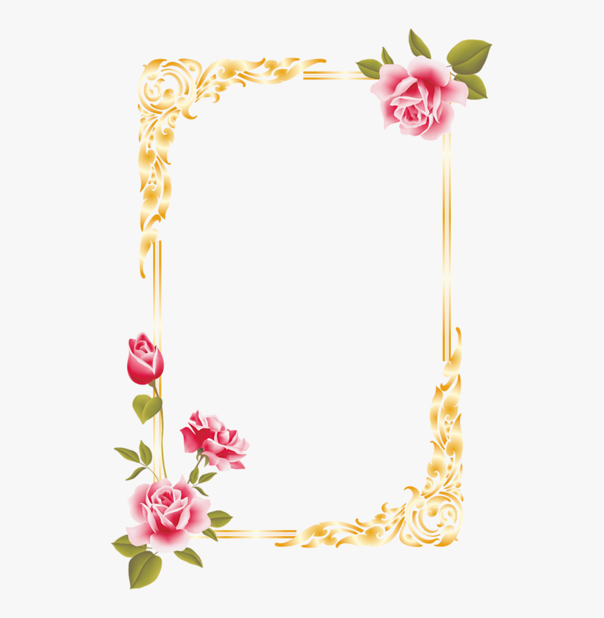 Фотки Borders For Paper, Borders And Frames, School - Flower Border Design On Paper, HD Png Download, Free Download