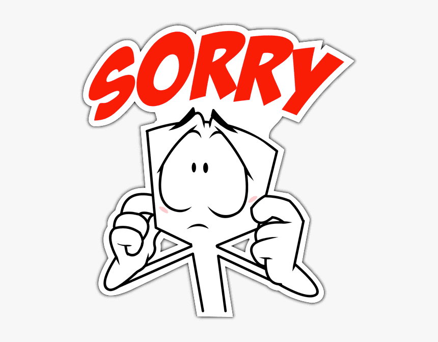 Sorry Sticker Png Download, Transparent Png, Free Download